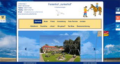 Desktop Screenshot of bensersiel-junkerhof.de